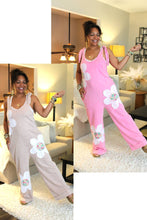 Load image into Gallery viewer, JH Mineral Wash Flower Power Jumpsuit