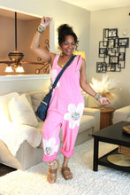 Load image into Gallery viewer, JH Mineral Wash Flower Power Jumpsuit