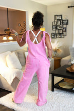 Load image into Gallery viewer, JH Mineral Wash Flower Power Jumpsuit