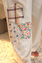 Load image into Gallery viewer, JH Mineral Wash Flower Power Patched Pants