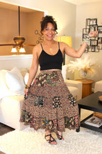 Load image into Gallery viewer, YT Mystical Forest Patchwork Midi Skirt