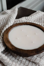 Load image into Gallery viewer, No. 9 Wooden Dough Bowl Candle