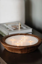 Load image into Gallery viewer, No. 9 Wooden Dough Bowl Candle