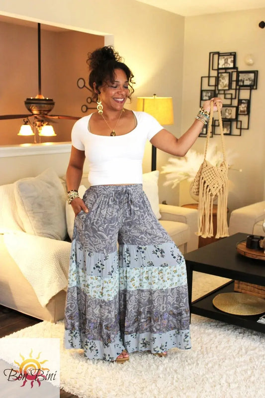 BB Patchwork Bluebell Breeze Palazzo Pants