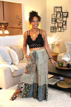 Load image into Gallery viewer, YT Olive Patchwork Delight Pants