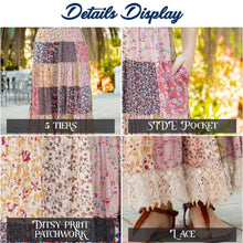 Load image into Gallery viewer, YT Patchwork My Heart Maxi Skirt