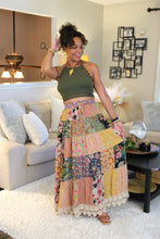Load image into Gallery viewer, YT Patchwork My Heart Maxi Skirt