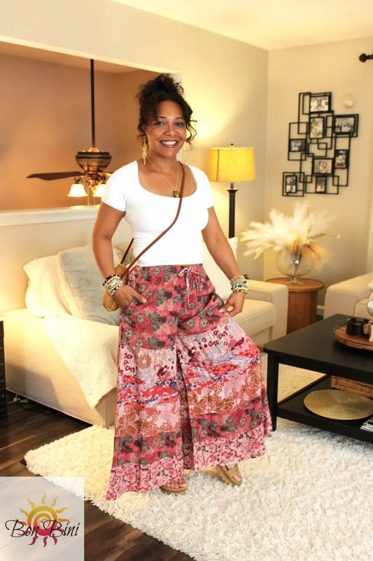 BB Perfectly Pink Boho Palazzo Pants