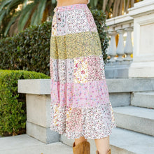 Load image into Gallery viewer, YT Picture Perfect Patchwork Skirt