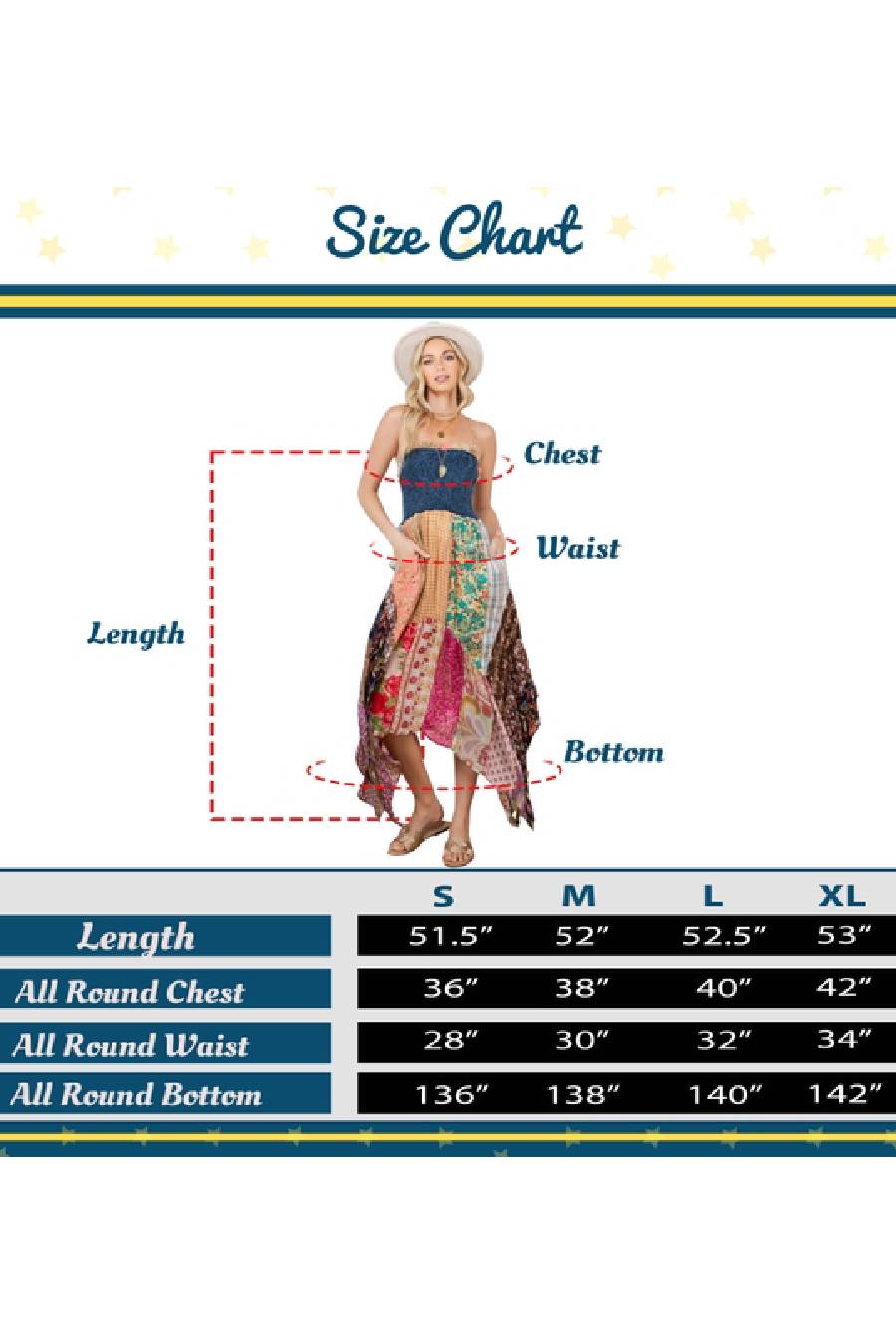 YT Boho Dreams Patchwork Dress
