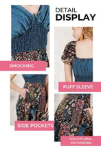 Load image into Gallery viewer, YT Love Letter Patchwork Midi Dress