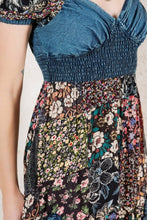 Load image into Gallery viewer, YT Love Letter Patchwork Midi Dress