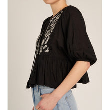 Load image into Gallery viewer, Puff Sleeve Peplum Top