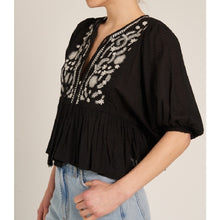 Load image into Gallery viewer, Puff Sleeve Peplum Top