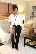 Load image into Gallery viewer, Puff Sleeve Peplum Top