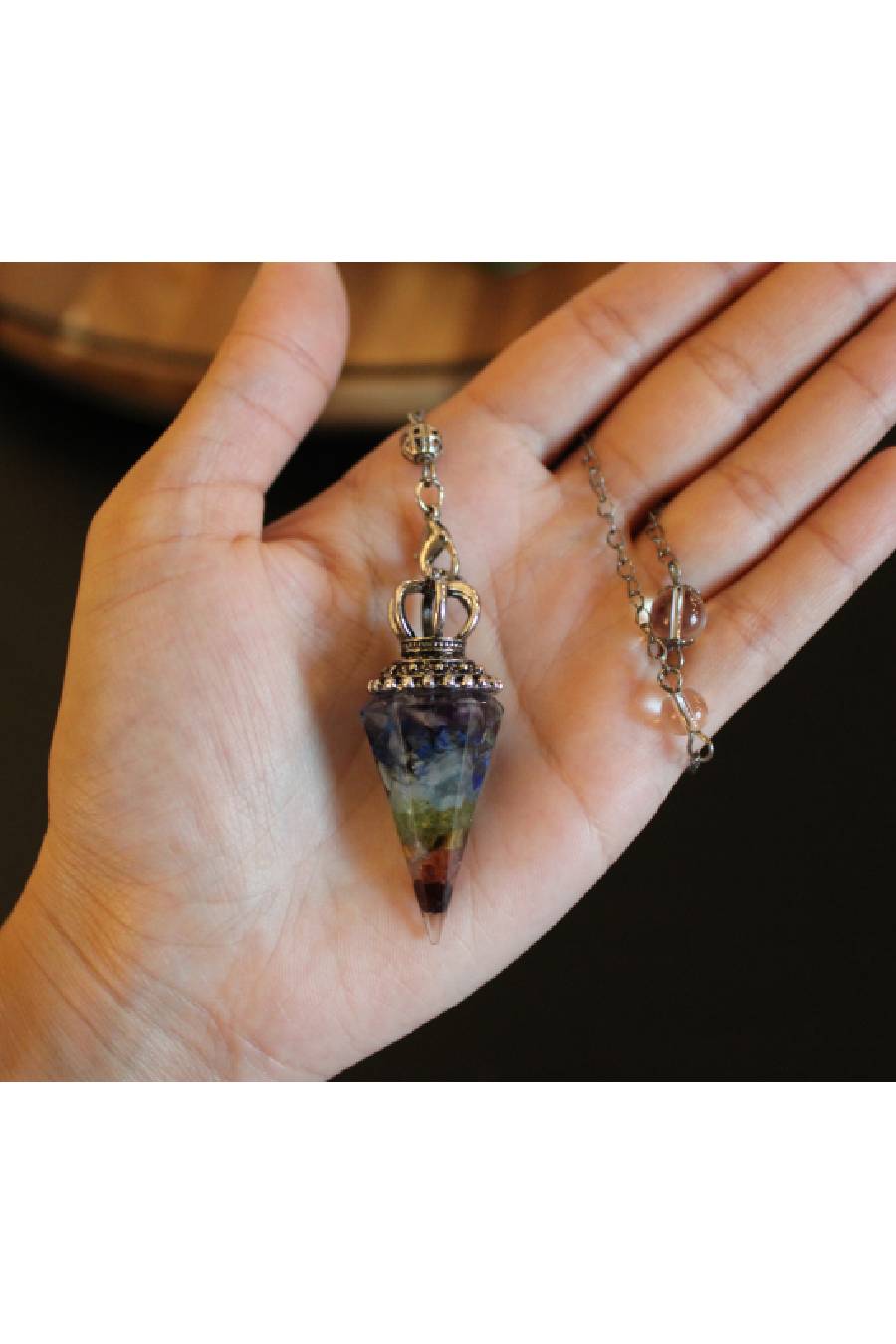 Rainbow Chakra Pendulum Pendant