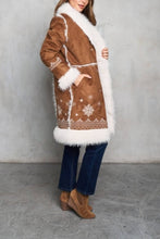Load image into Gallery viewer, Ramona Shearling Lined Embroidered Coat