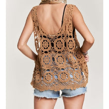 Load image into Gallery viewer, Sundrenched Crochet Tank Top
