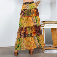 Load image into Gallery viewer, YT Rustic Boho Maxi Skirt
