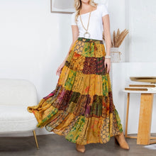 Load image into Gallery viewer, YT Rustic Boho Maxi Skirt