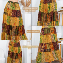 Load image into Gallery viewer, YT Rustic Boho Maxi Skirt