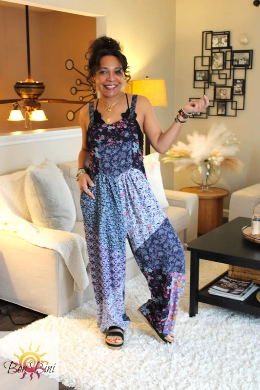 BB Serene Charm Patchwork Overalls