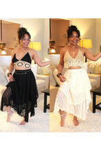 Load image into Gallery viewer, Lovely Lace Tiered Midi Skirt