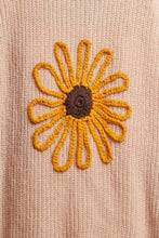 Load image into Gallery viewer, Sunflower Embroidered Cardigan