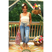 Load image into Gallery viewer, Sunny Serenity Crochet Tank Top
