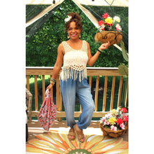 Load image into Gallery viewer, Sunny Serenity Crochet Tank Top