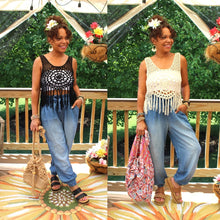 Load image into Gallery viewer, Sunny Serenity Crochet Tank Top