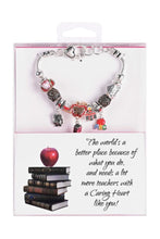 Load image into Gallery viewer, Teacher Appreciation Dual Plated Charm Bracelet