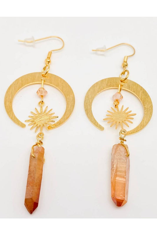 The Moon & Stars Crystal Earrings