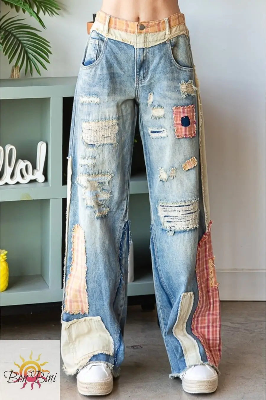 O&H Touch of Pink Denim Pants