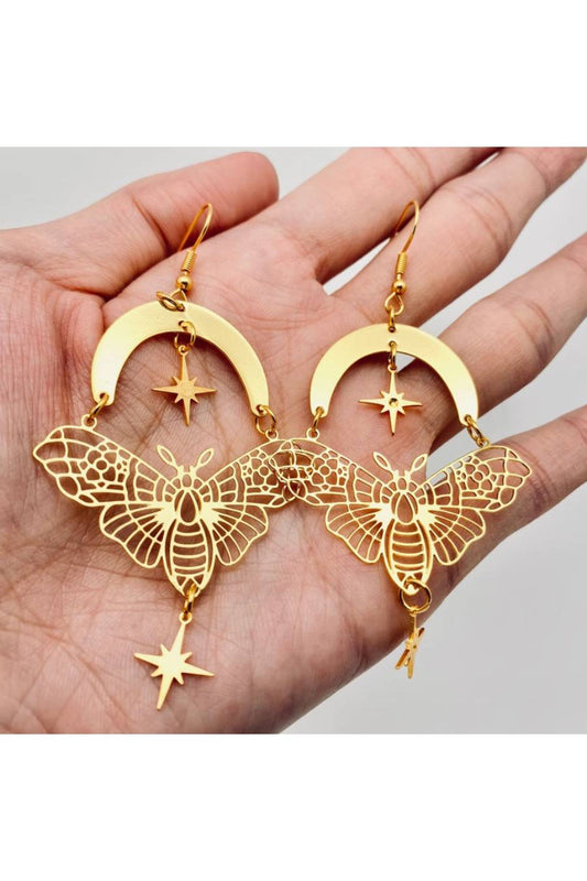 BB Transcendent Night Moth Earrings