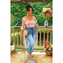 Load image into Gallery viewer, Tropical Leaf Kimono