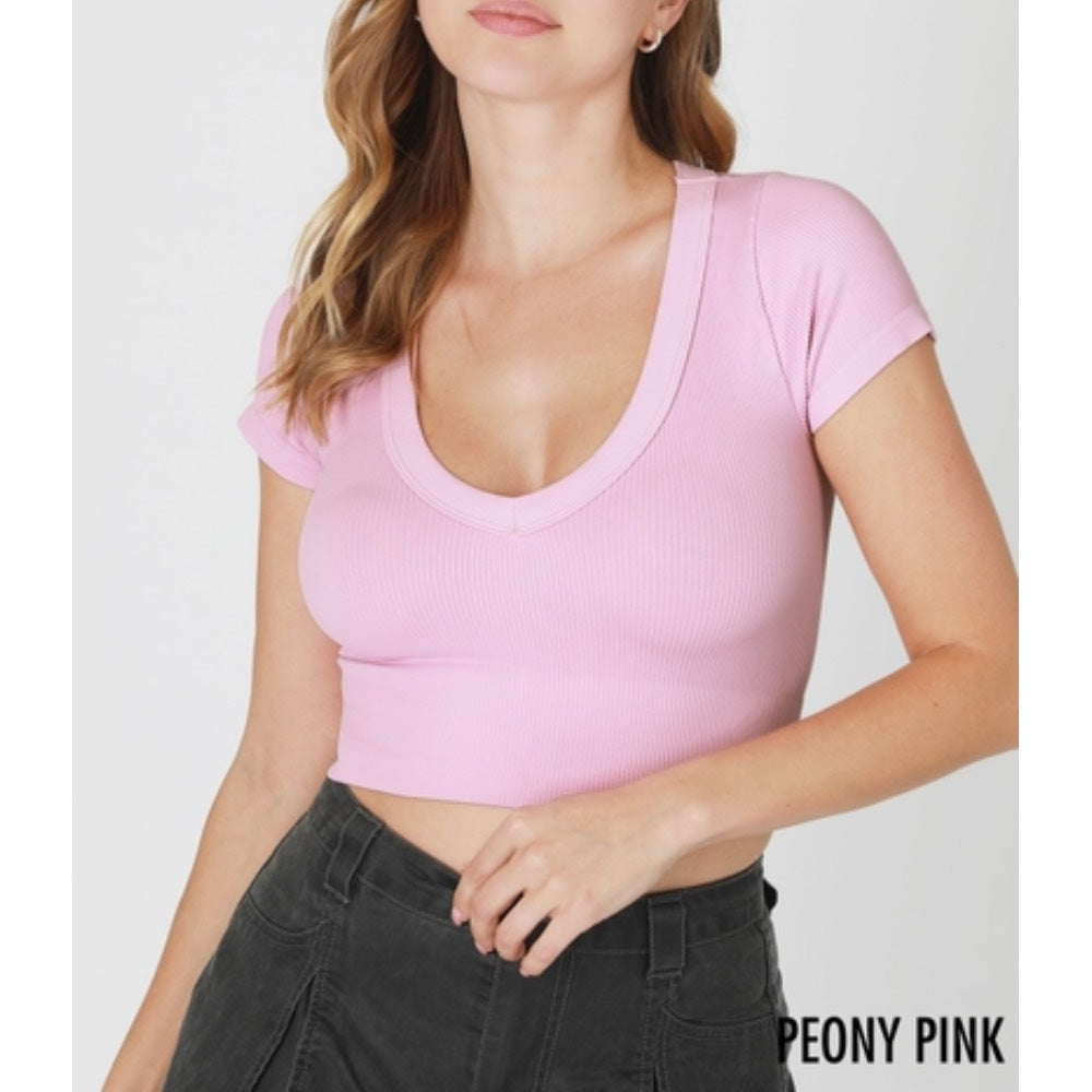 Sweet Pink Kisses Crop Top