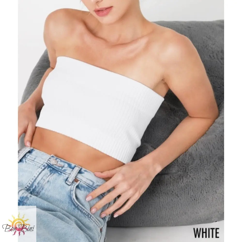Wide Ribbed Tube Top