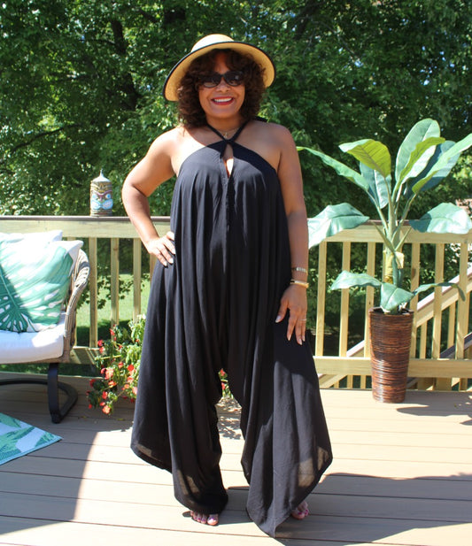 Black Convertible Jumpsuit