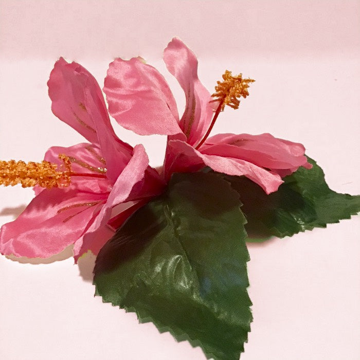 Double Pink Hibiscuses