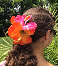 Load image into Gallery viewer, Hot Pink & Orange Hibiscuses