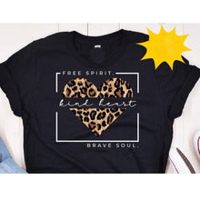 Load image into Gallery viewer, Kind Heart, Free Spirit, Brave Soul T-Shirt