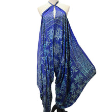 Load image into Gallery viewer, Mint Blue Waves Convertible Jumpsuit
