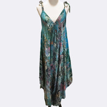 Load image into Gallery viewer, Rainbow Teal Convertible Jumpsuit