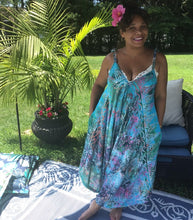 Load image into Gallery viewer, Rainbow Teal Convertible Jumpsuit