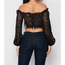 Load image into Gallery viewer, Romantic Lace Crop Top
