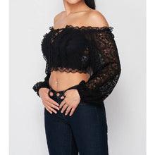 Load image into Gallery viewer, Romantic Lace Crop Top