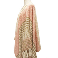 Load image into Gallery viewer, Side view showing striped cream & light brown detail.