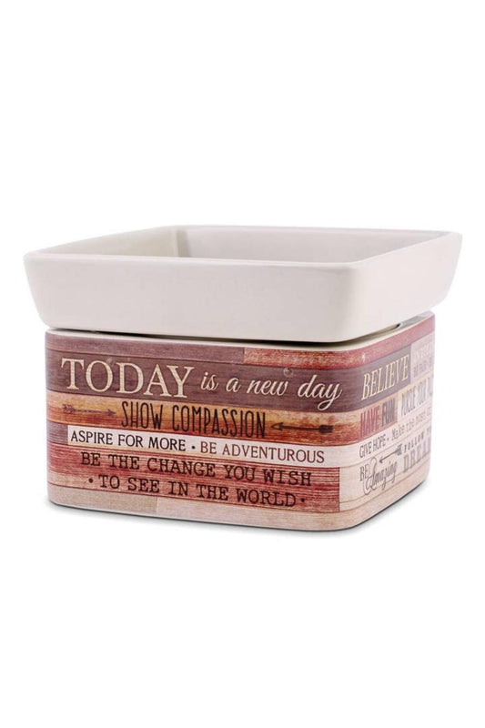 2-in-1 "Today Is A New Day" Wax Warmer