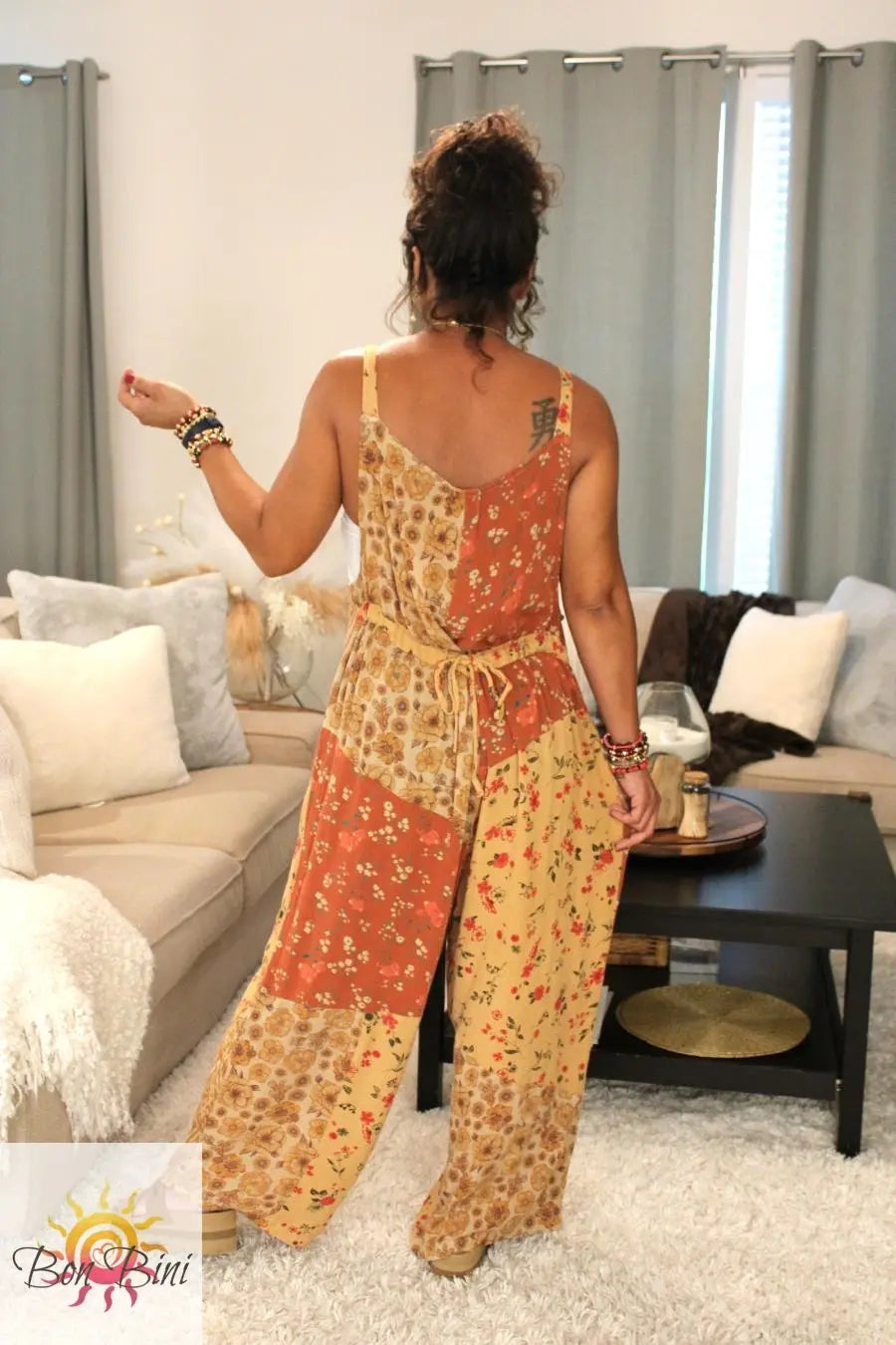 BB Amber Hue Patchwork Overalls